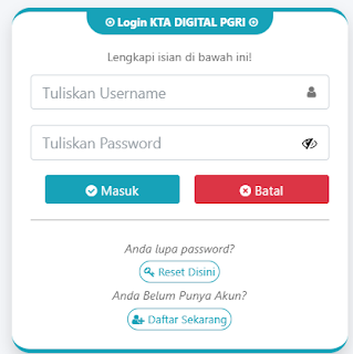 Register PGRI Lubuk Linggau - Persatuan Guru Republik Indonesia Cabang Lubuk Linggau
